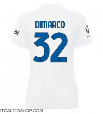 Inter Milan Federico Dimarco #32 Seconda Maglia Femmina 2023-24 Manica Corta